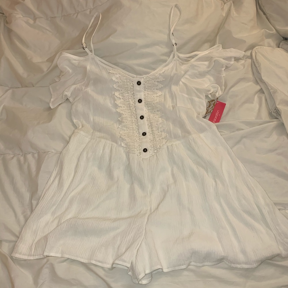 Summertime White Romper